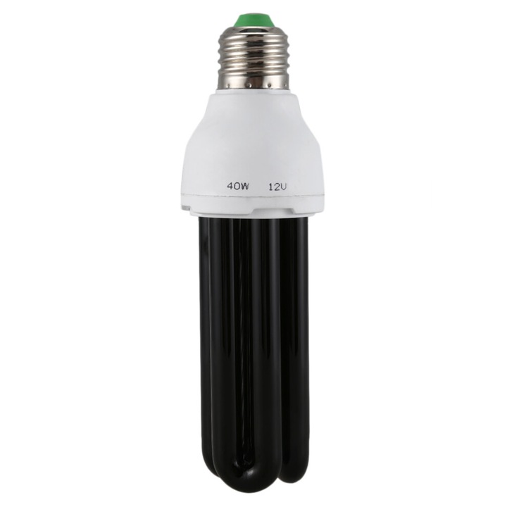 Крушки E27 40W UV черна светлина, 220V, 8000 часа живот, права форма