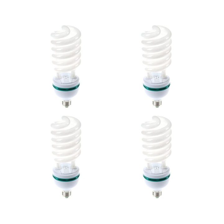 Комплект от 4 крушки 105W (525W еквивалент) 5500K за фотография, 3000LM, E27