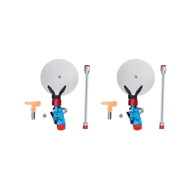 Set 2X accesorii pulverizator vopsea, buse 517, extensie 10 inch, culoare foto