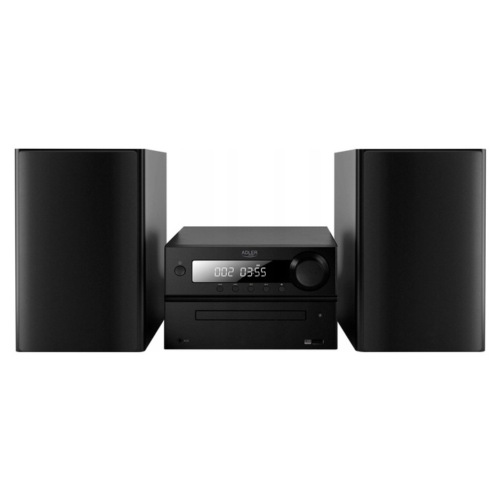 Аудио система Adler AD 1917 Bluetooth CD USB радио FM черна компактна