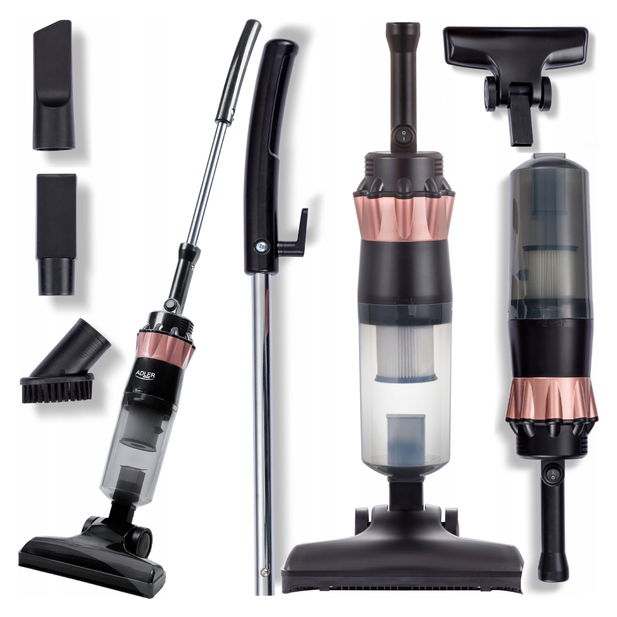 Aspirator vertical ADLER AD7049 2in1 fara sac negru 800W 47x103cm