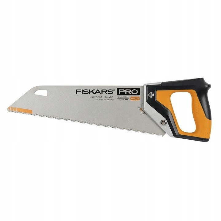 Fiskars PowerTooth kézi fűrész 380mm 9TPI, fehér
