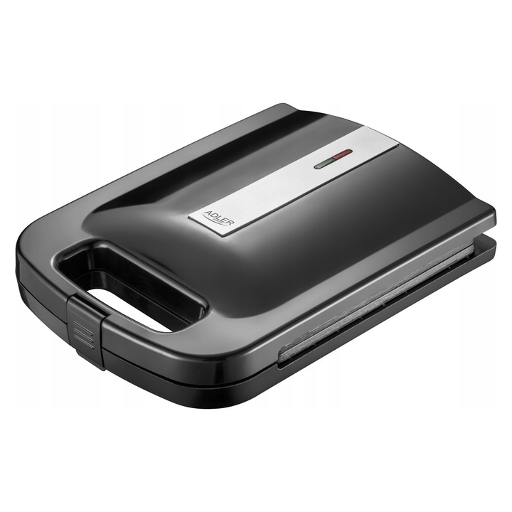 Prajitor de sandvisuri Adler AD 3055 negru 2000W 24x22cm 32x25x9,5cm
