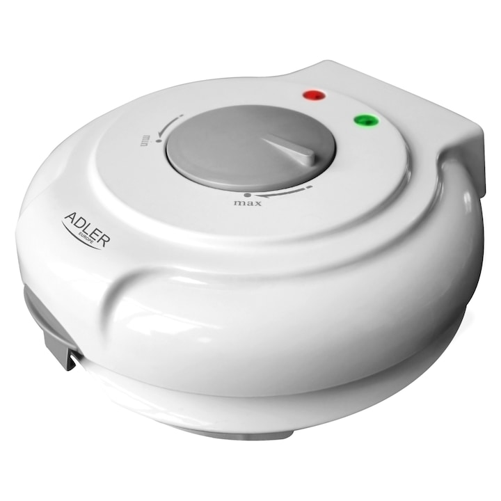 Aparat de vafe Adler AD 3038, 1500W, negru, 18cm, set cu forme conice