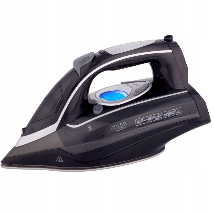 Fier de calcat cu abur ADLER AD5054 3000W LCD negru
