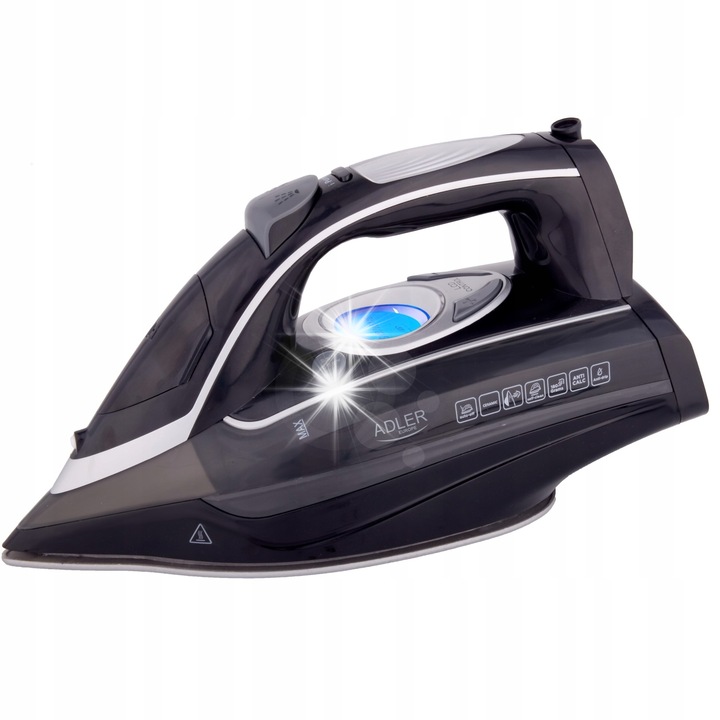 Fier de calcat cu aburi Adler 3000W reglaj temperatura ecran LCD
