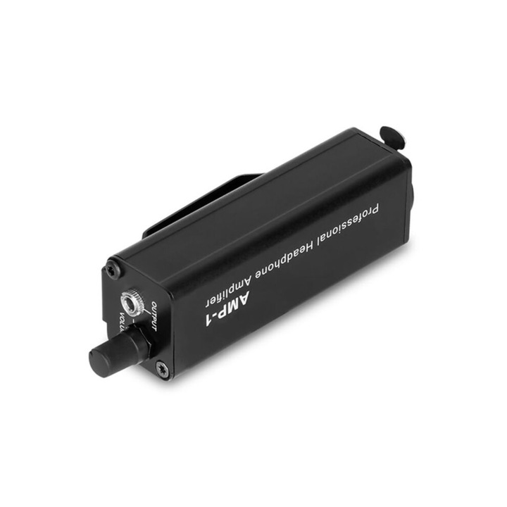Amplificator casti, convertor XLR la 3,5 mm, transmisie fara pierderi, negru, compact
