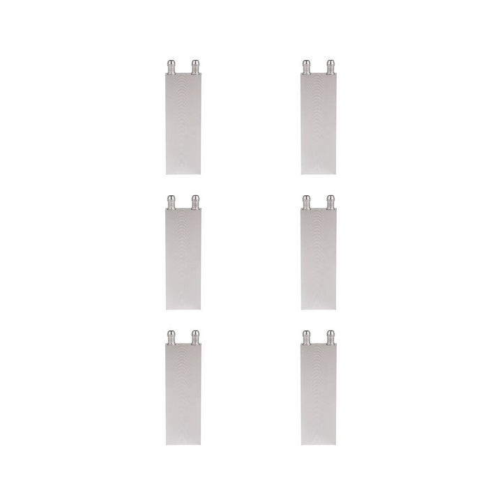 6 db alumínium CPU radiátor készlet, 40x120x12mm, ezüst