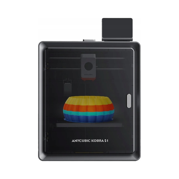 Imprimanta 3D Anycubic Kobra S1, CoreXY, 250x250x250mm, inchisa, silentioasa, WiFi