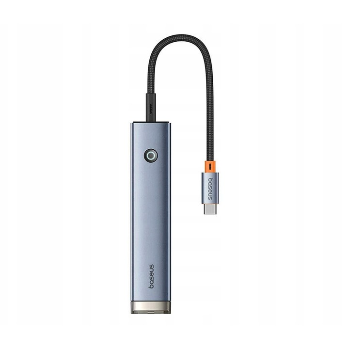 Хъб USB-C Baseus UltraJoy 5 порта сив 26x124x16мм