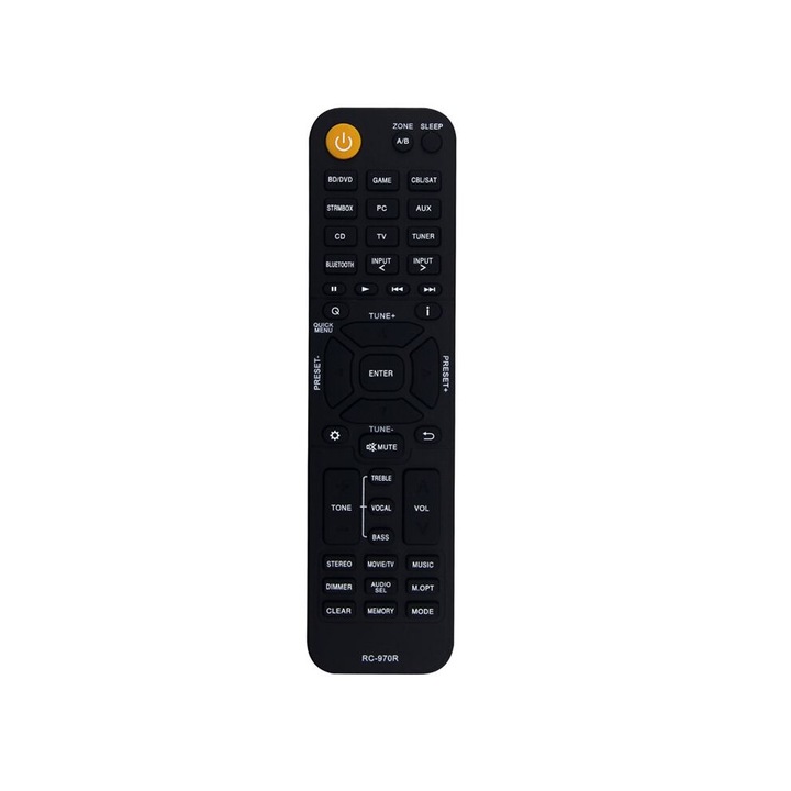 Telecomanda RC-970R pentru Recepator AV, neagra, dimensiuni compacte