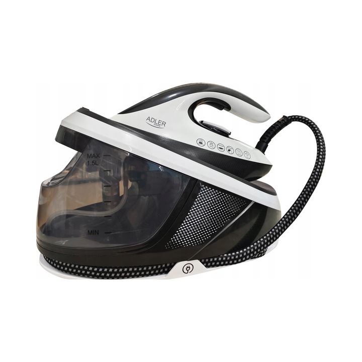 Statie de calcat cu abur Adler AD 5048 ceramic negru 3100W