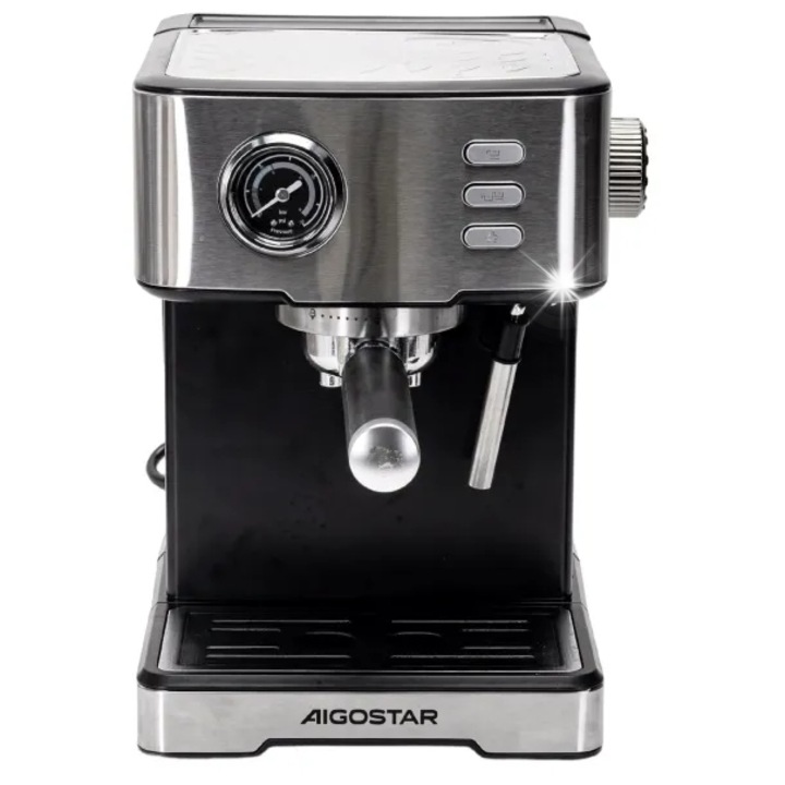 Кафемашина Aigostar 20 бара 1400W инокс 1.7L