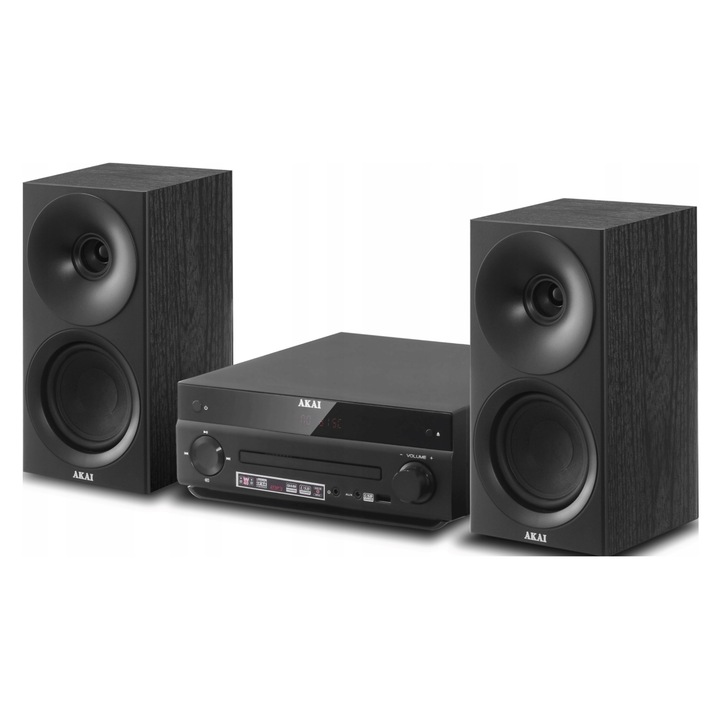 Микро стерео система Akai AM-301, 40W, Bluetooth, черен