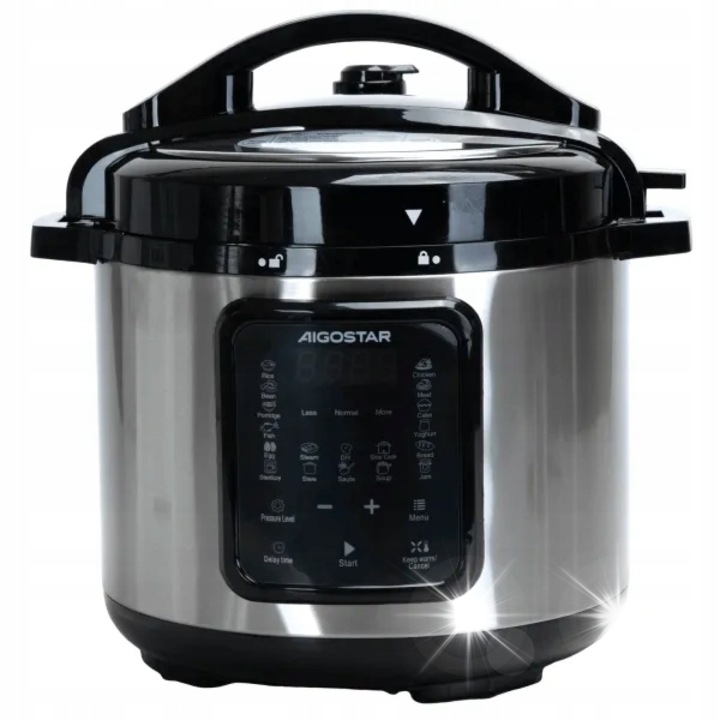 Мултикукър Aigostar 18 функции инокс 6L 1000W LCD