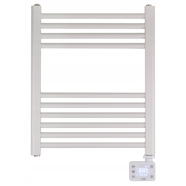 Електрически радиатор за баня Adler AD 7823, LED, бял, 50x5.3x90см, 600W