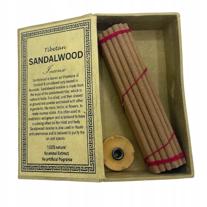Комплект ароматни пръчици Himalaya Ancient Wisdom, сандалово дърво, поставка, 30 бр