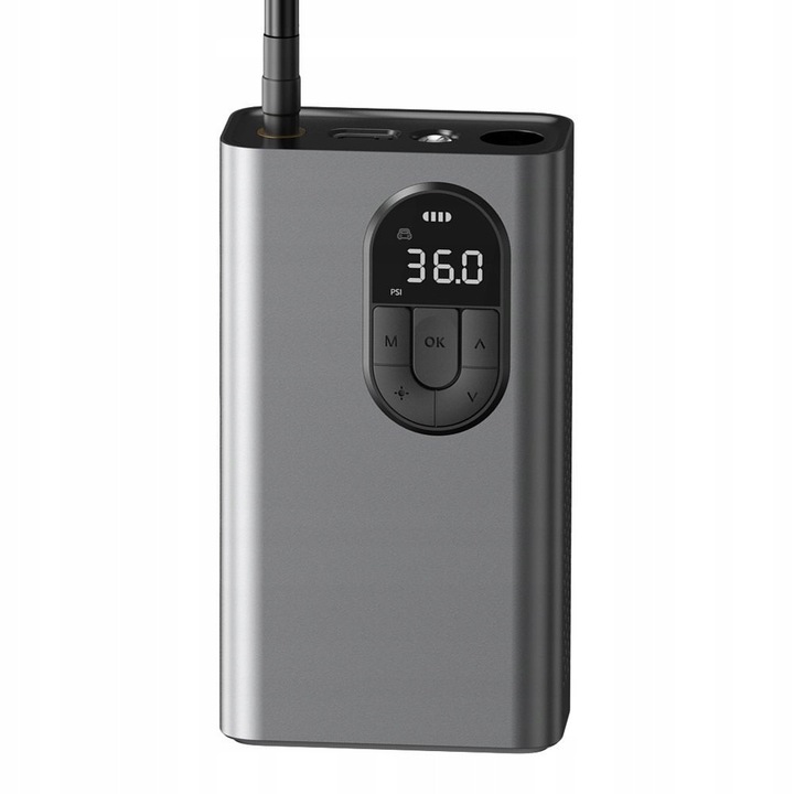 Compresor auto Baseus Mini, portabil, 7500mAh, negru, 7.8x14x4.3cm