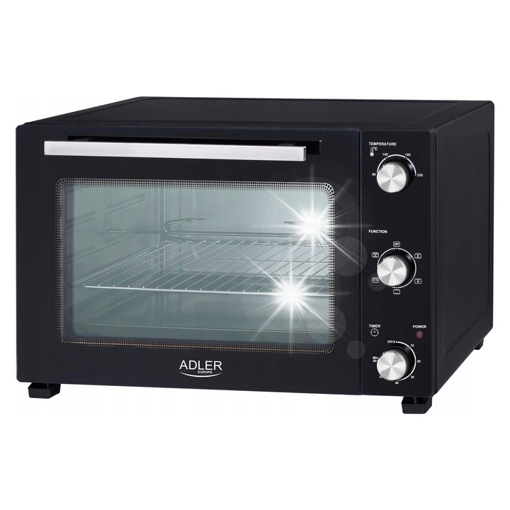 Cuptor electric Adler AD 6026, 48L, negru, 57,1x43x36,9cm
