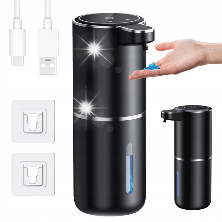Дозатор за сапун Bedee 380ml, инфрачервен сензор, USB зареждане
