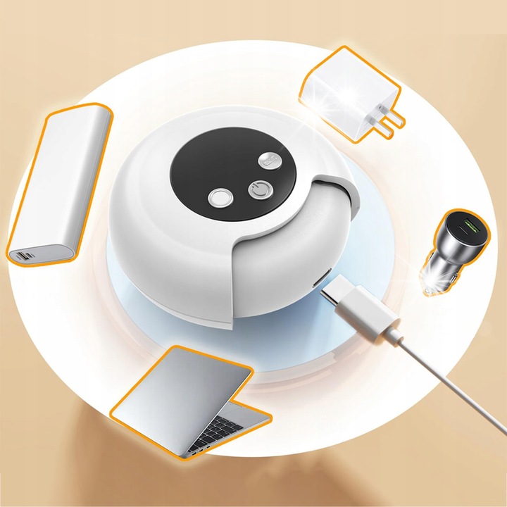 Електрическа нокторезачка, безшумна, с USB лампа, 3 скорости, преносима