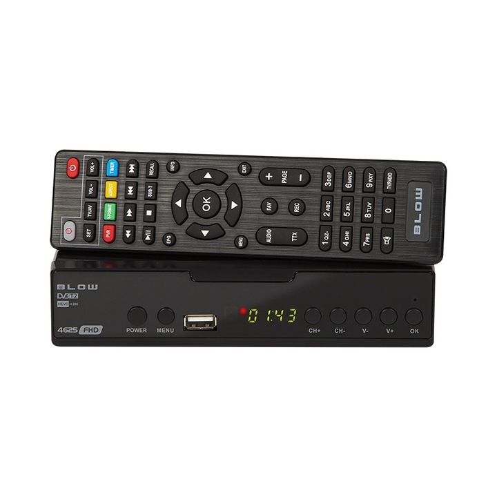 Тунер DVB-T2 Blow 4625FHD FullHD H265 черен