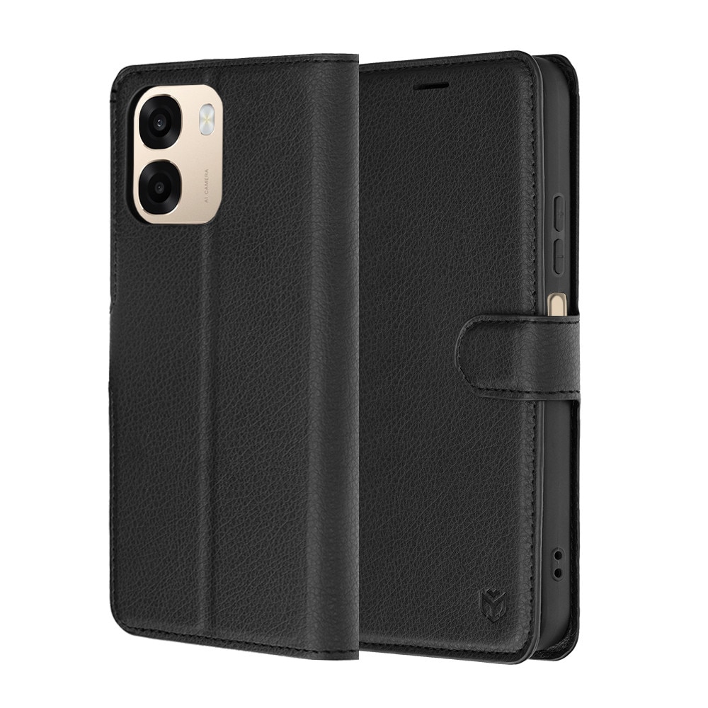 Husa pentru Oppo A6 4G / A6x 4G / A6x 5G - Techsuit Leather Folio - Black