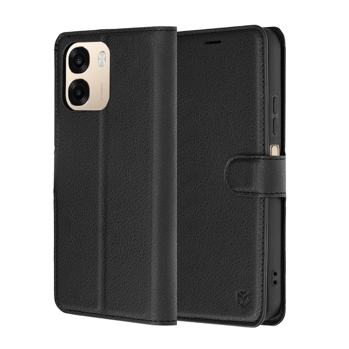 Husa pentru Oppo A6 4G / A6x 4G / A6x 5G - Techsuit Leather Folio - Black