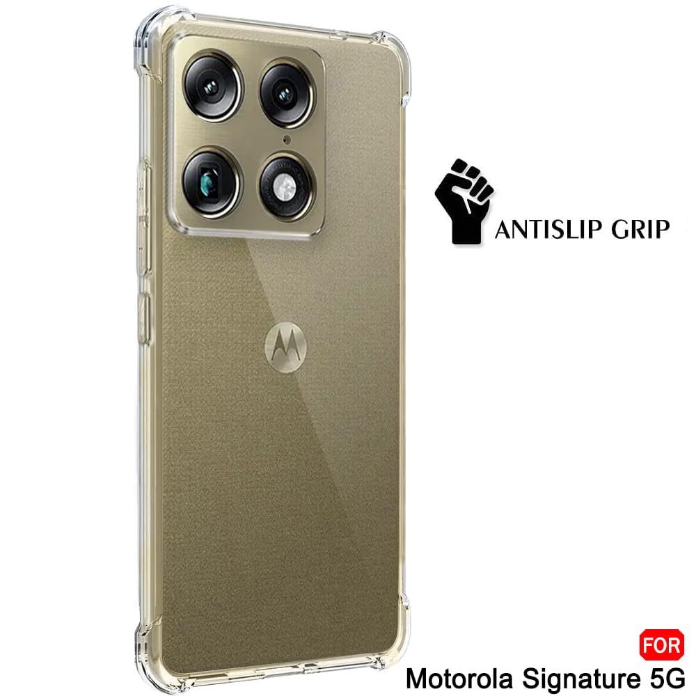 Husa pentru Motorola Signature - Techsuit Shockproof Clear Silicone - Clear
