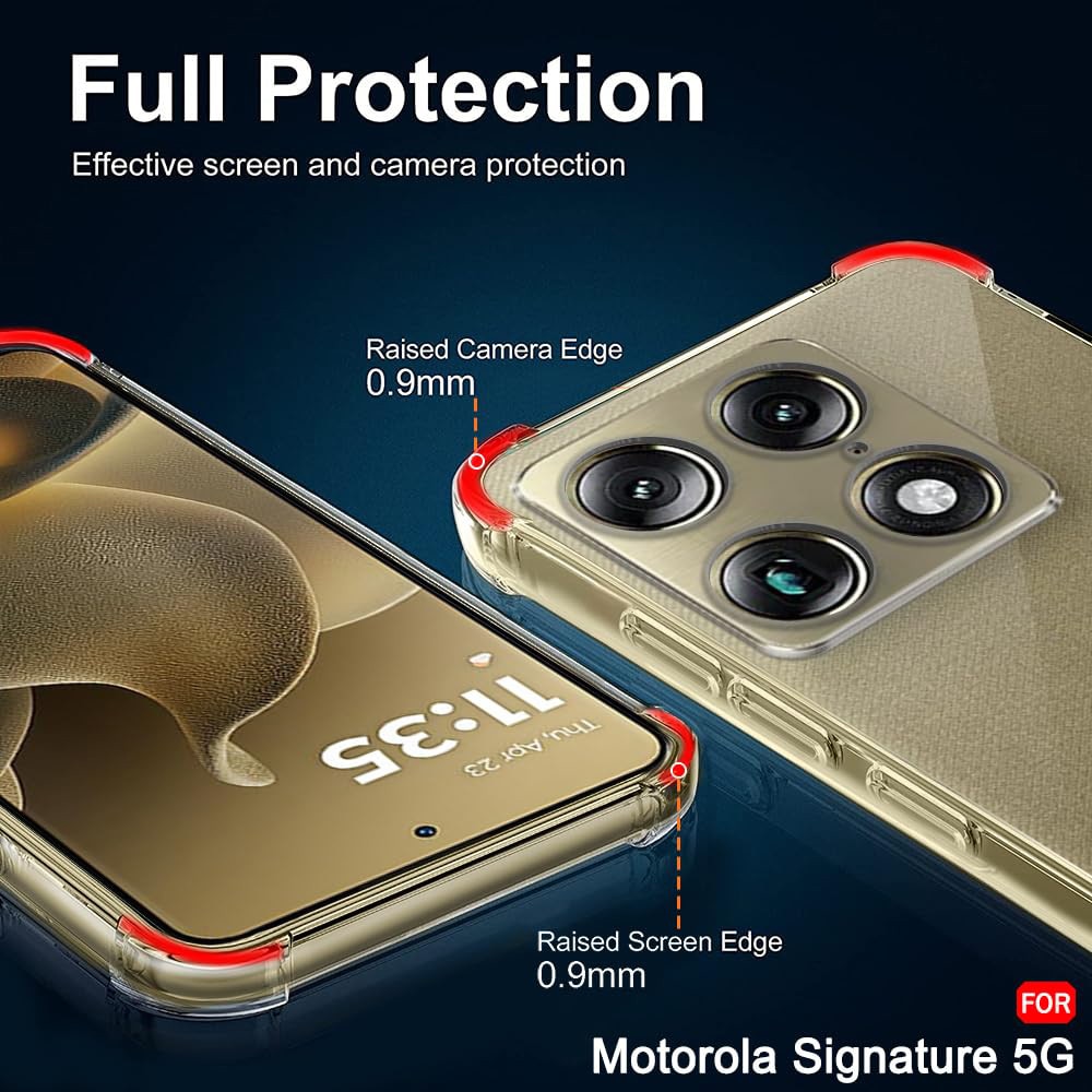 Husa pentru Motorola Signature - Techsuit Shockproof Clear Silicone - Clear