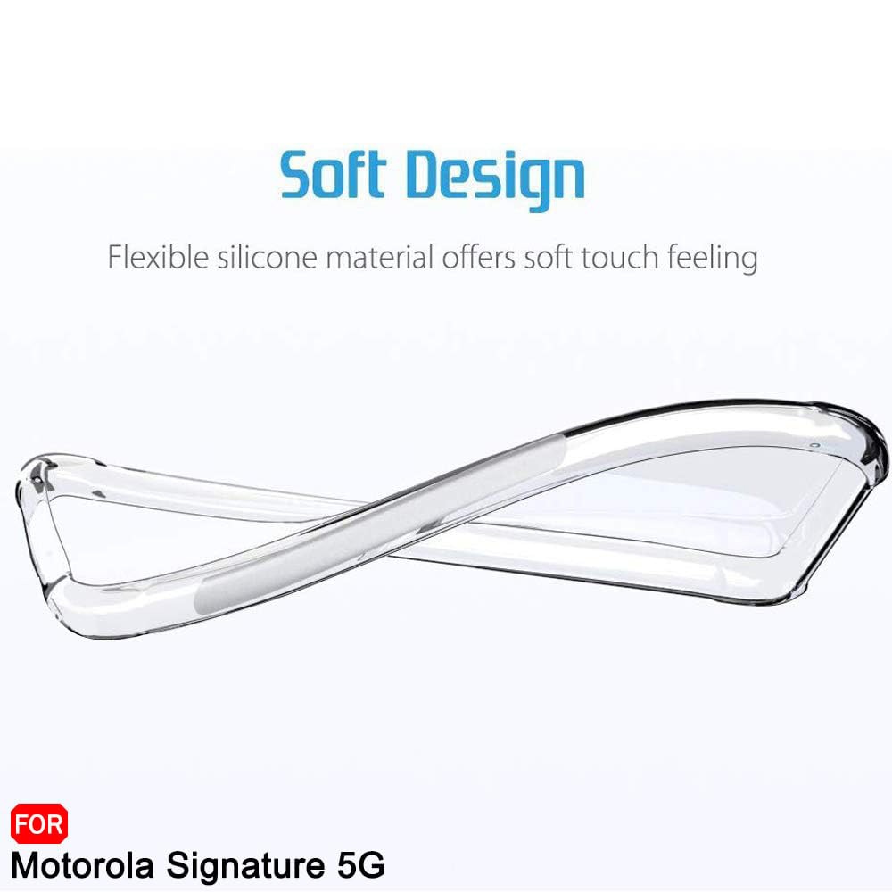 Husa pentru Motorola Signature - Techsuit Shockproof Clear Silicone - Clear