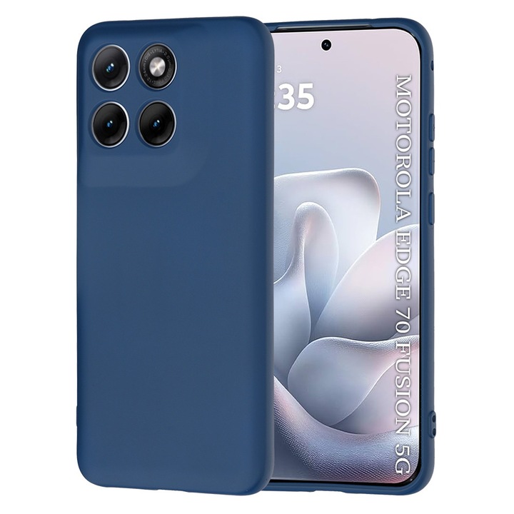 Husa pentru Motorola Edge 70 Fusion - Techsuit SoftFlex - Navy Blue