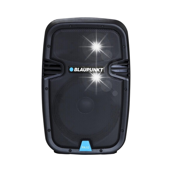 Преносима аудио система Blaupunkt PA10, 600W, Bluetooth, черна, 38x25x25см