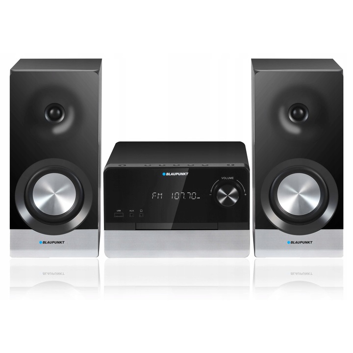 Микро аудио система Blaupunkt MS40.2BT, FM, MP3, USB, Bluetooth, HDMI ARC, Черно/Сребристо