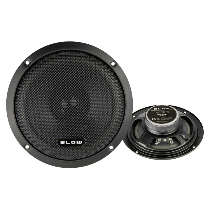 Комплект 2 автомобилни тонколони Blow WH-1606, 6.5", 100W, черен, 16.5см