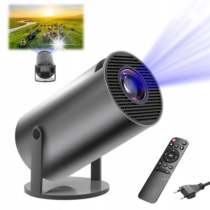4K Videoprojektor Android 11.0 HiFi hangszóróval, fekete