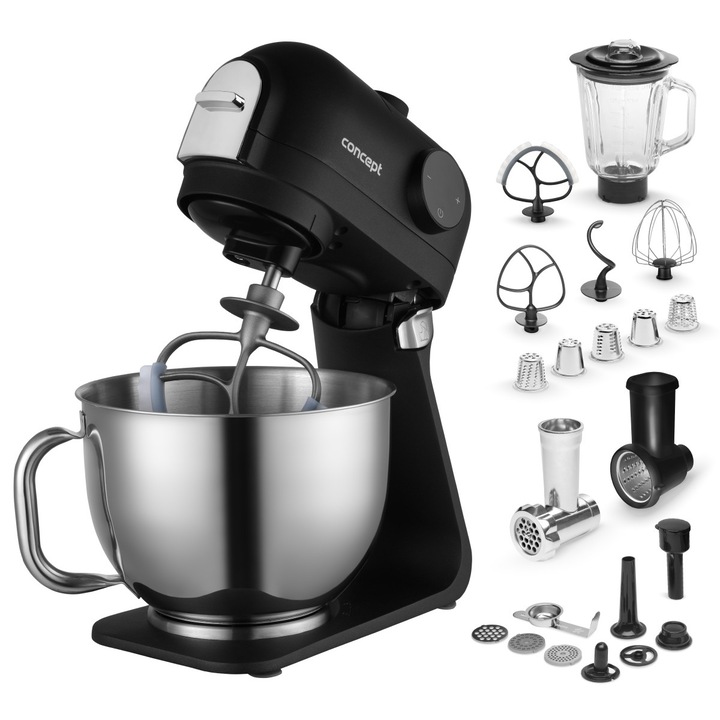 Concept ELEMENT DIGI konyhai robotgép, multifunkcionális, fekete, 1200W, 5l, 1.5l, kompakt