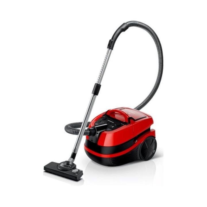 Прахосмукачка Bosch AquaWash&Clean ProAnimal мултифункционална 2100W черна червена 5л 12м