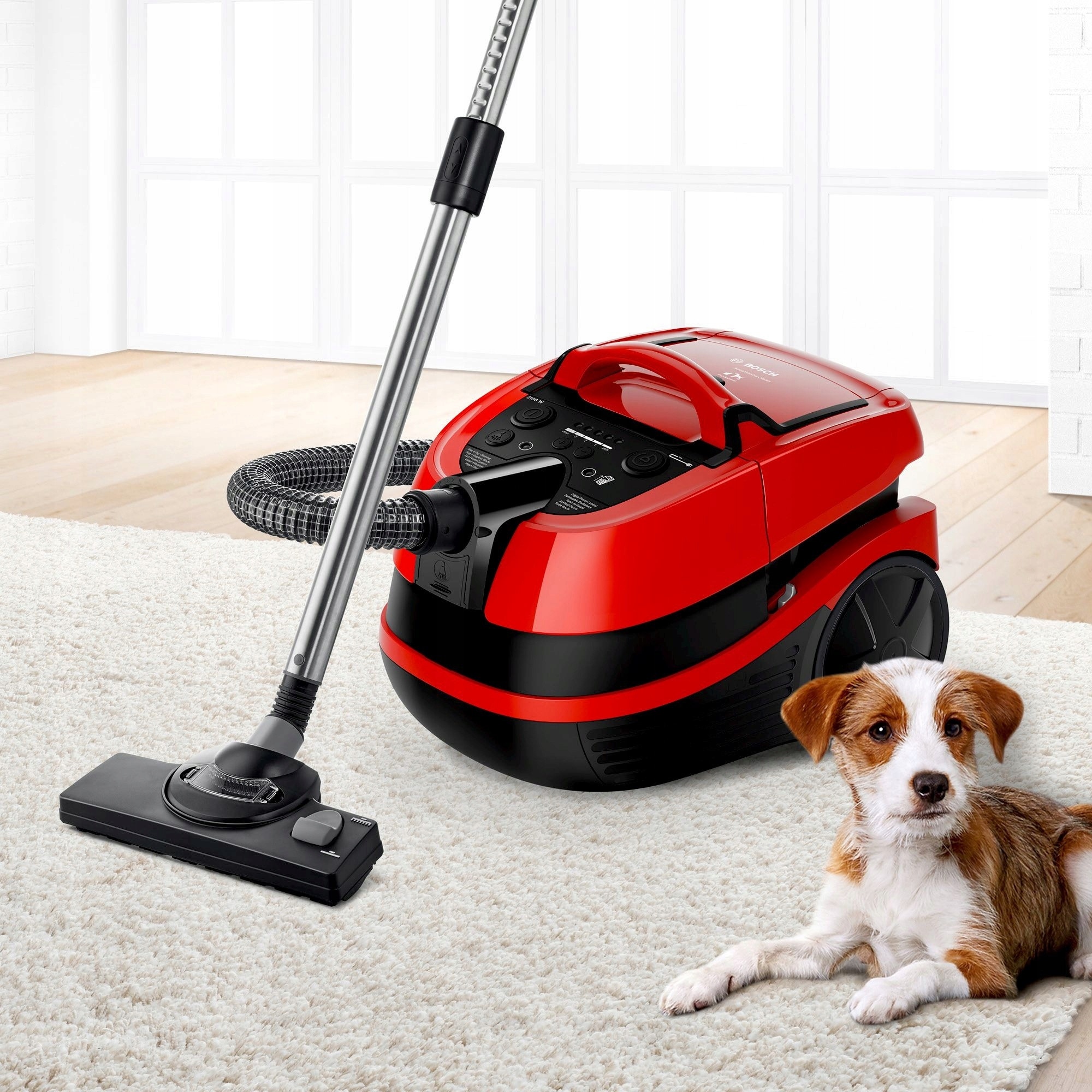 Aspirator Bosch AquaWash&Clean ProAnimal multifunctional 2100W negru rosu 5l 12m