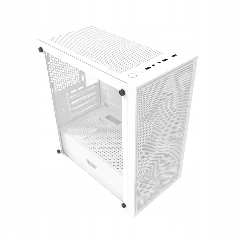Carcasa computer DarkFlash M305 Mesh Mini Tower alb USB 3.0 M-ATX ITX ...