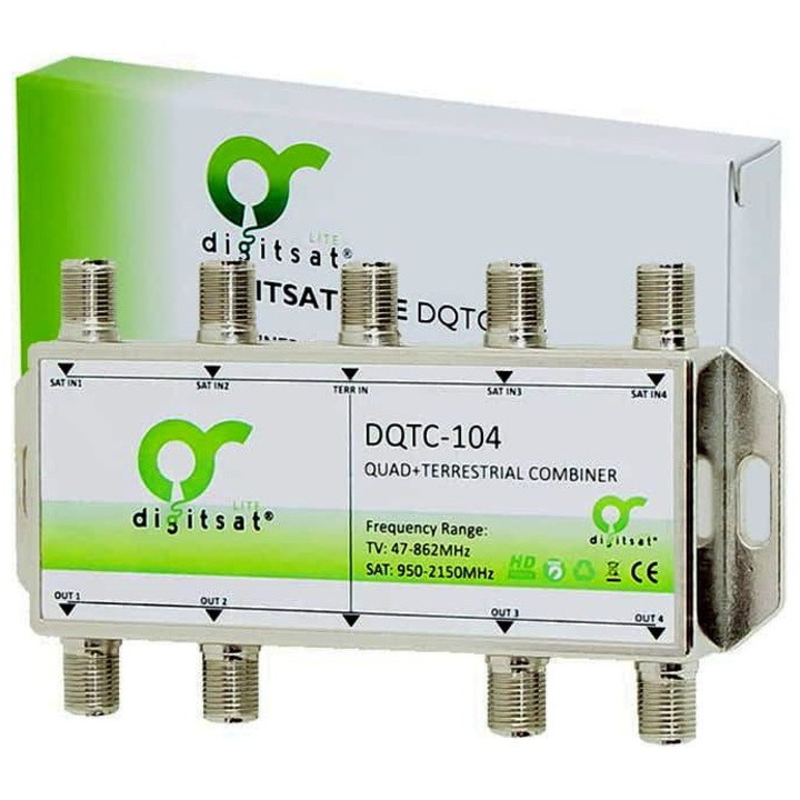 Sumator semnal satelit DigiSAT quad multiband 4 iesiri metalic