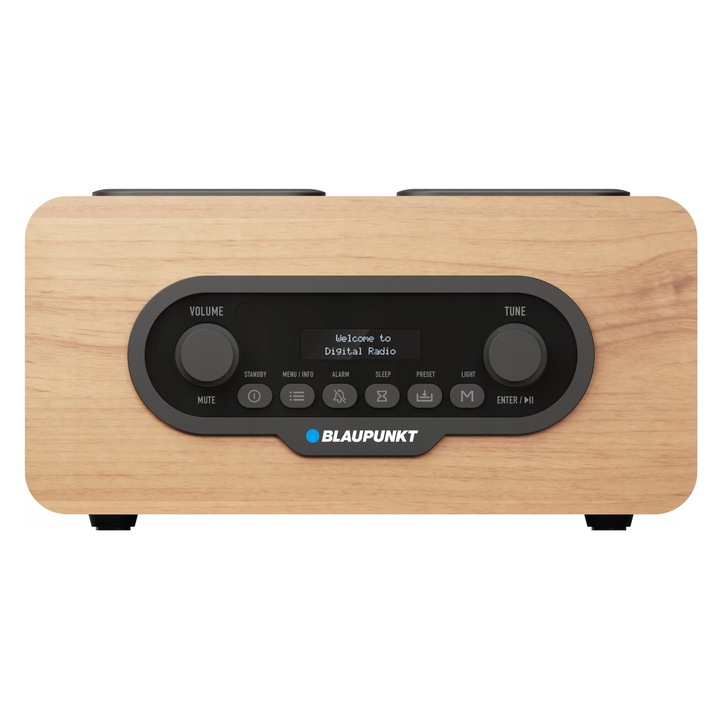 Blaupunkt DR10CR rádió, DAB+ FM, barna, 24h, 15x10x7cm