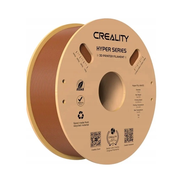 Filament PLA Creality Hyper 1.75mm narancssárga 1kg gyors