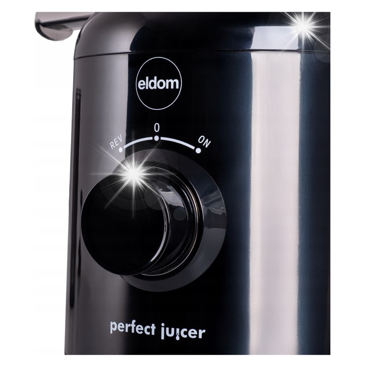 Storcator lent Eldom PJ350, 250W, alb, 103mm, 2 filtre, 2 recipiente