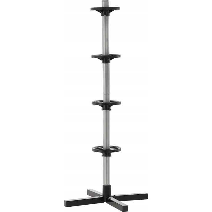 Chomik gumiabroncs tartó 45x45x105cm, 100kg teherbírás, fekete