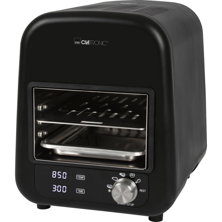 Grill electric Clatronic EBG 3670, ceramic, inox, 24.5x16cm