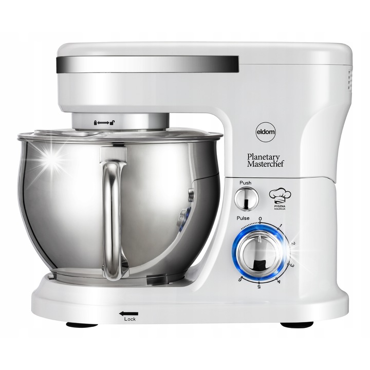 Планетарен робот Eldom WRK1300, 1300W, 5L, бял/сребрист