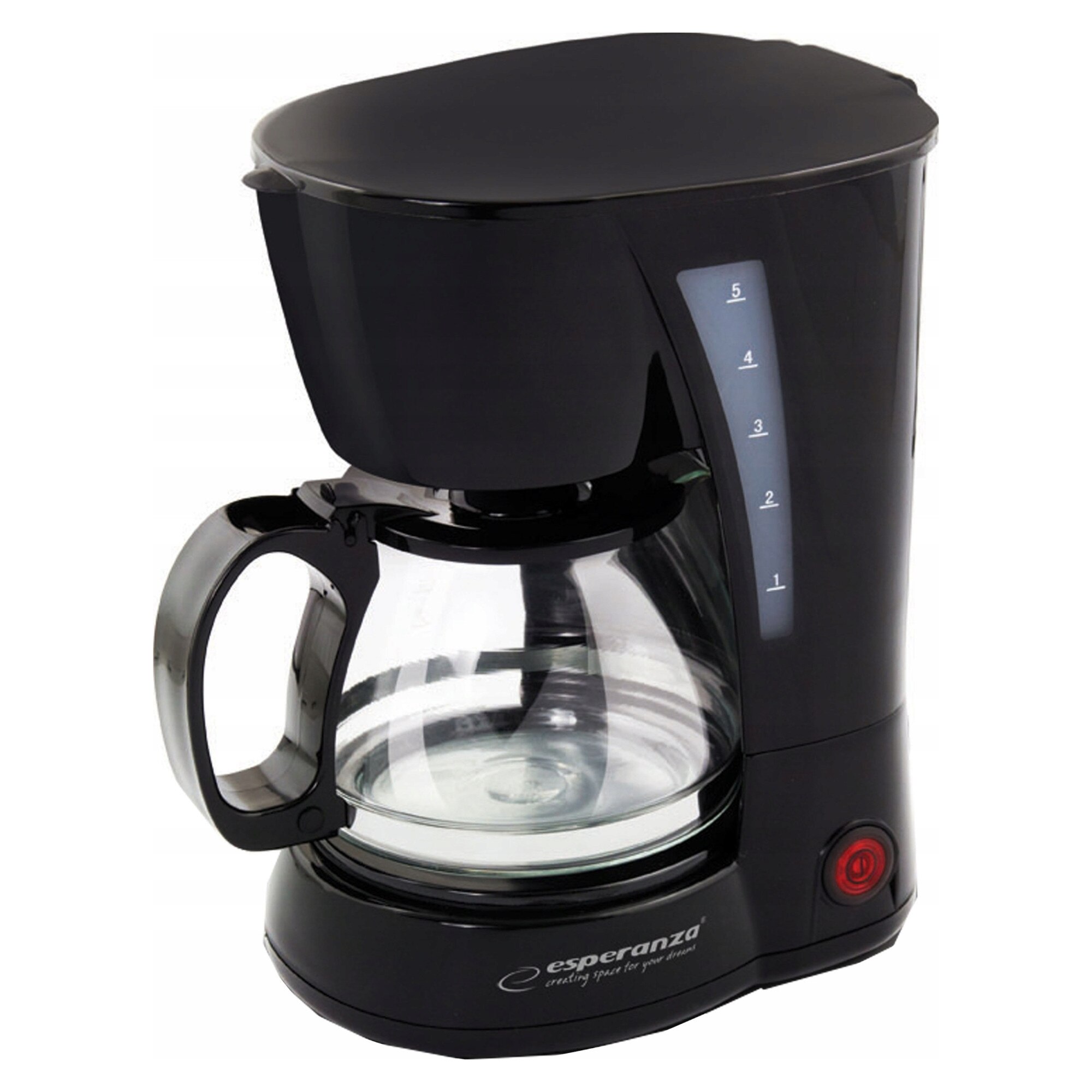 Espressor cafea filtru Esperanza Robusta automat negru 0.6l