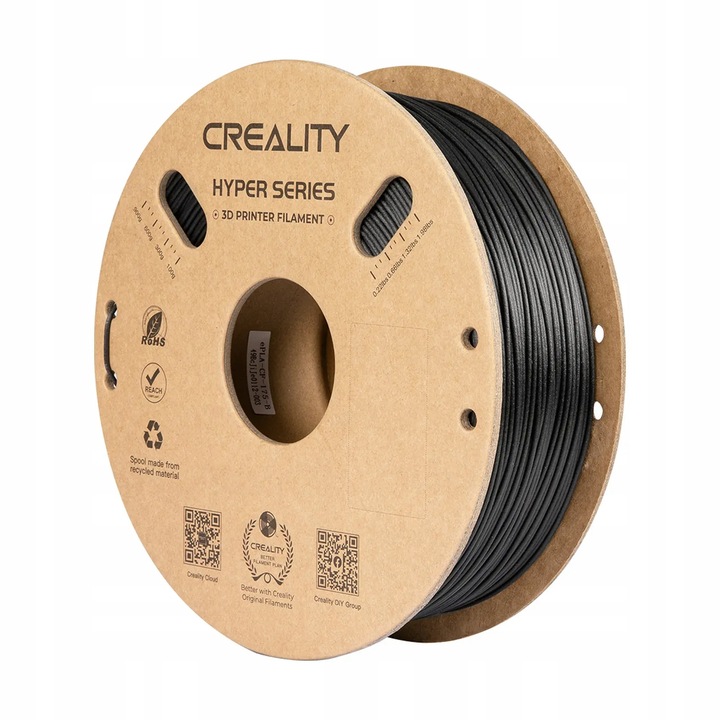 Филамент PLA-CF Creality Hyper черен 1.75mm 1kg