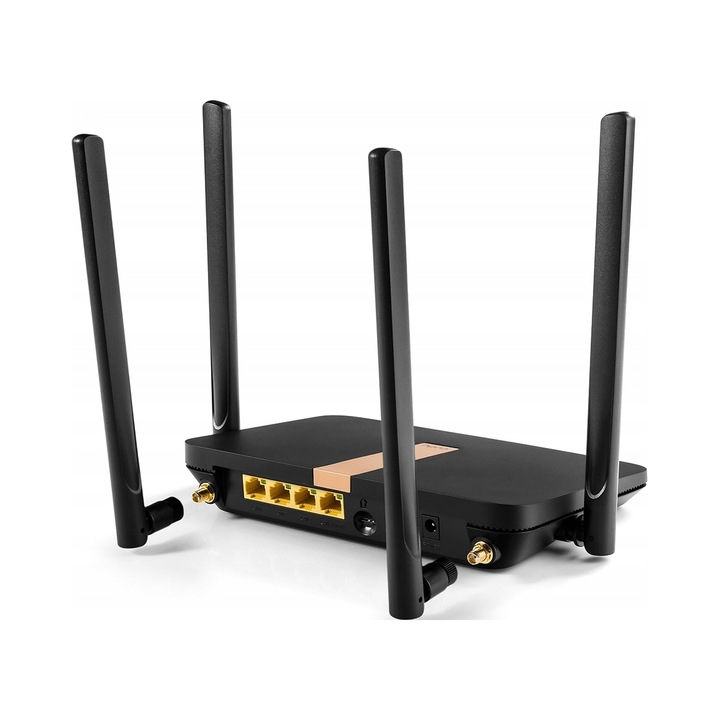 Router Cudy LT500D 4G LTE Wi-Fi AC1200 levehető antennák fekete